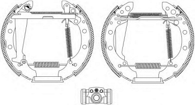 HELLA PAGID 8db355005021 -  Комплект тормозных колодок